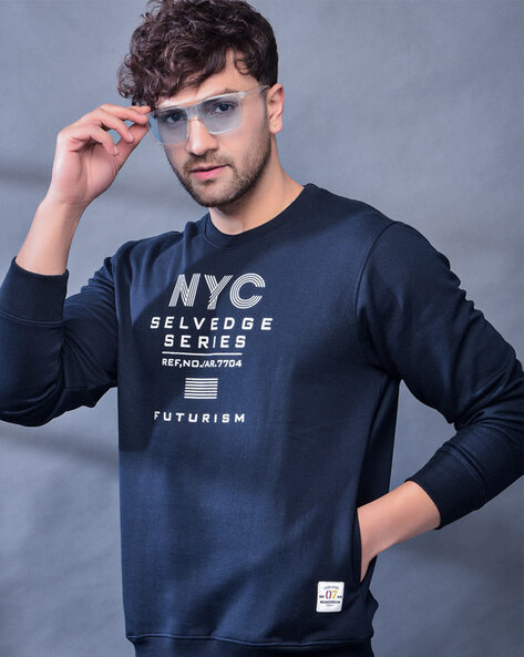 Buy Navy Sweatshirt Hoodies for Men by Cobb Online Ajio