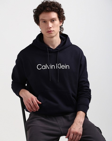 Buy Navy Blue Sweatshirt Hoodies for Men by Calvin Klein Jeans Online Ajio