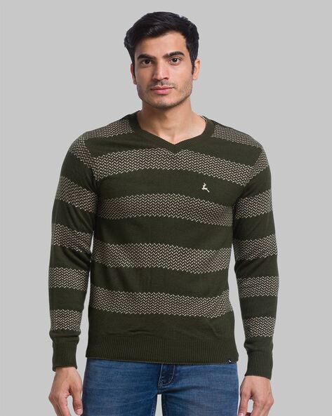 Buy Green Sweaters Cardigans for Men by PARX Online Ajio