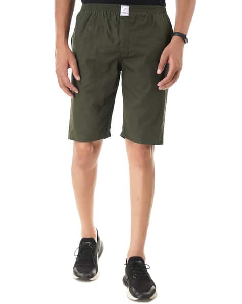 Flat Front Bermudas with Insert Pockets