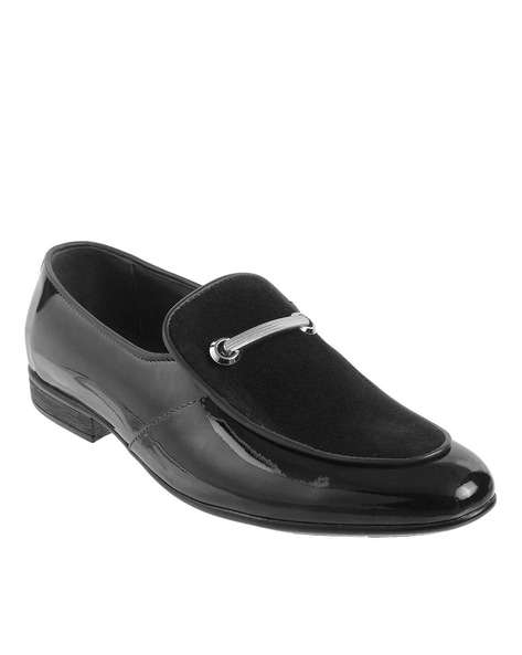 Mochi black leather shoes store