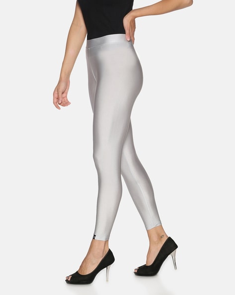 Ladies silver leggings best sale