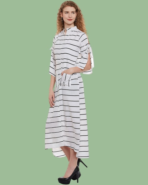 Belle Fille Women Striped Shift Dress