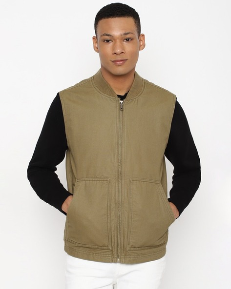 Buy khaki Vests for Men by AMERICAN EAGLE Online Ajio