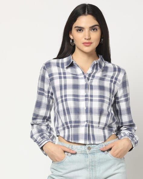 Buy Blue White Shirts for Women by LEE COOPER Online