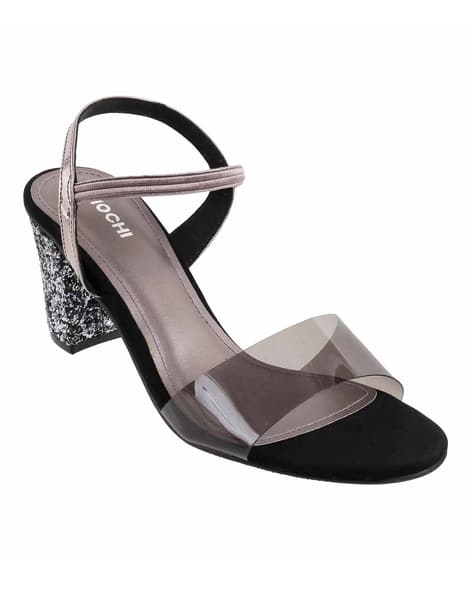 Chunky Heels with Ankle Strap - Main Image