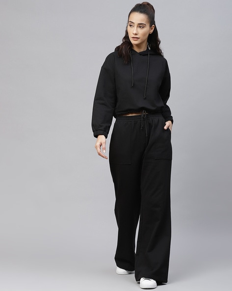 Black tracksuit for ladies sale