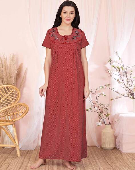 Sand Dune Printed Round-Neck Nighties