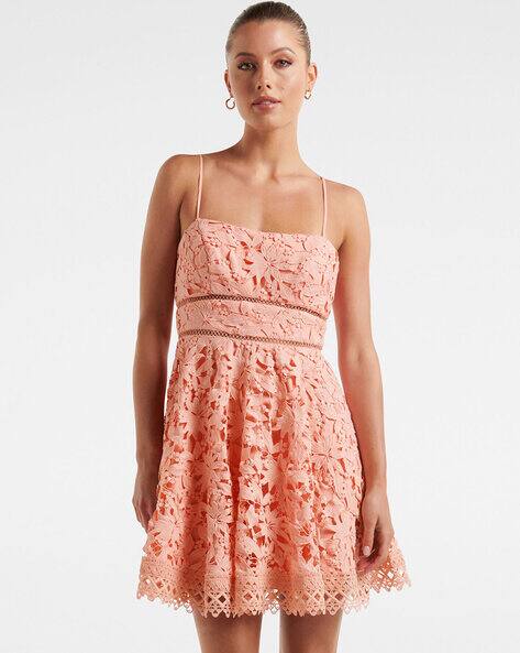 forever new lace skater dress Portia Lace Skater Mini Dress Green