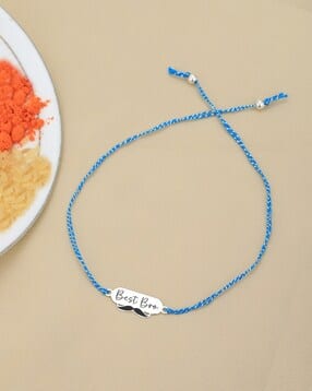 vanbelle Men Sterling Silver Best Bro Rakhi-picture-25