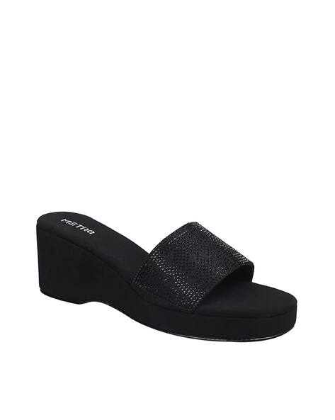 Buy Black Heeled Sandals for Women by Skechers Online