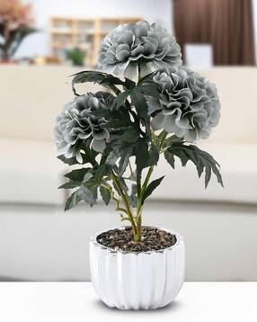 Artificial Dahlia Flowers with Pot-image-35