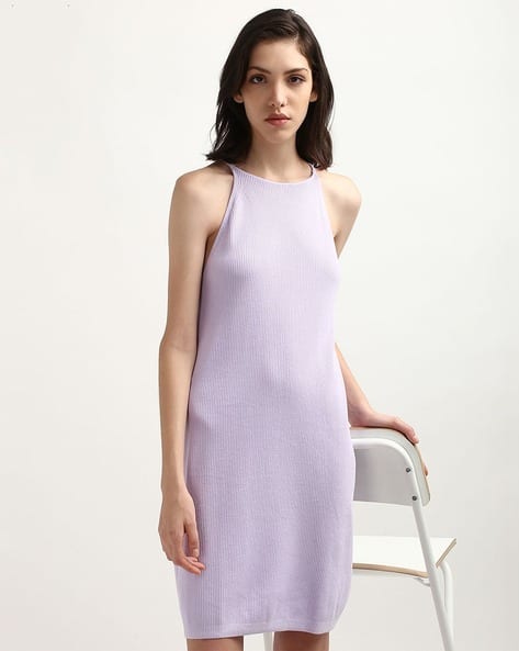 Ladies Dresses Calvin Klein Spaghetti Strap Dress Women Ribbed