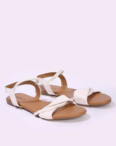 Buy White Flat Sandals for Women by YOUSTA Online