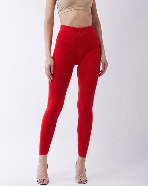 Red leggings online hotsell