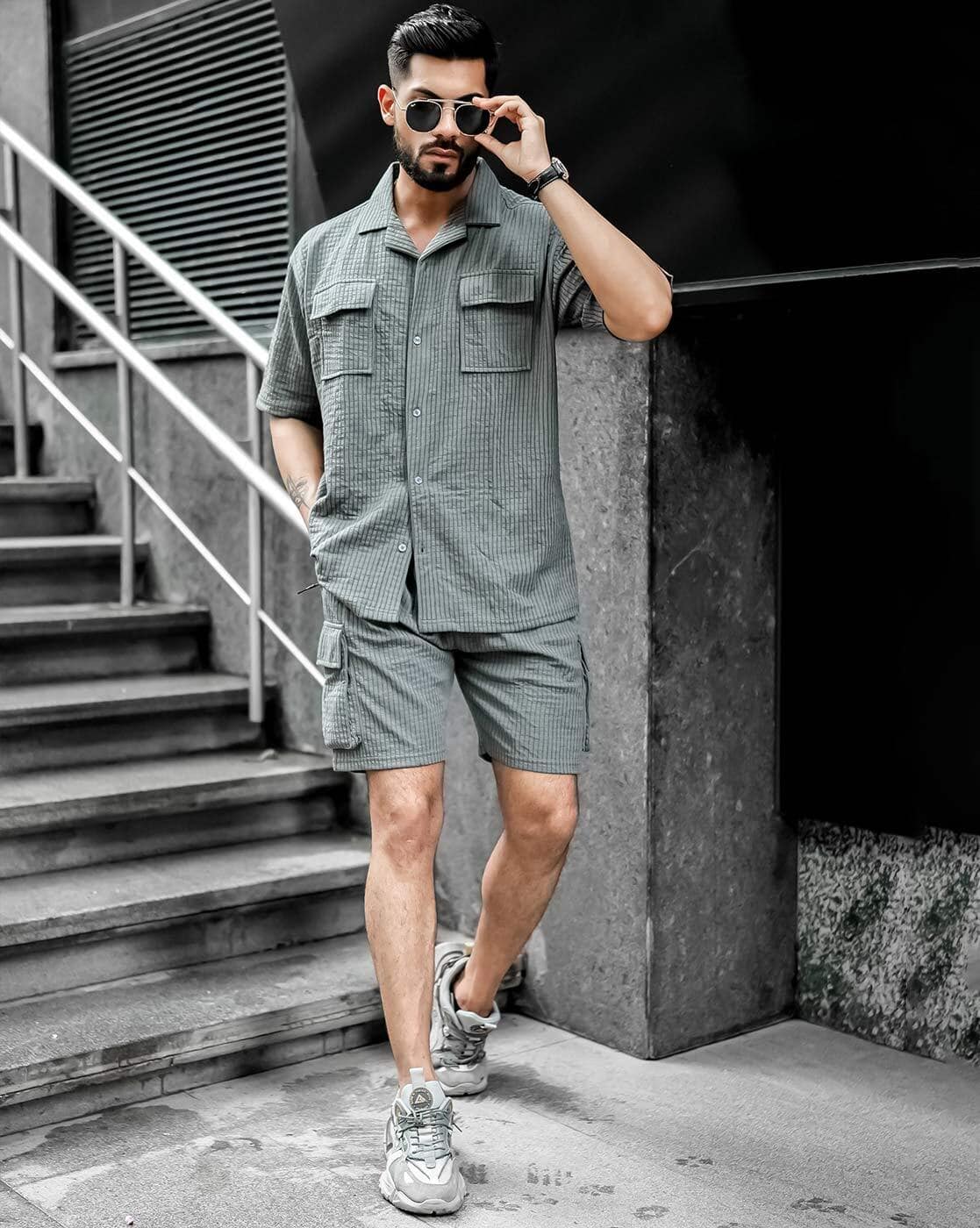 Buy Grey Co-ord Sets for Men by MANIAC Online | Ajio.com