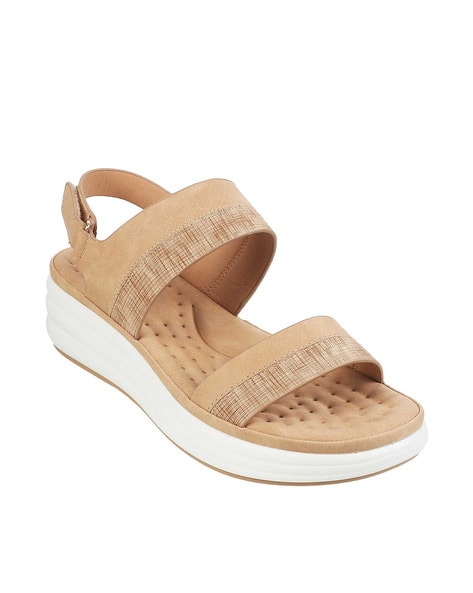 Women Open-Toe Wedges with Velcro Fastening