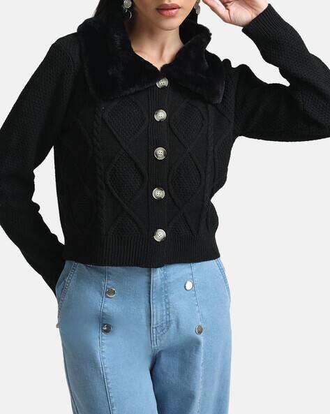 Buy Black Sweaters & Cardigans for Women by Kazo Online | Ajio.com