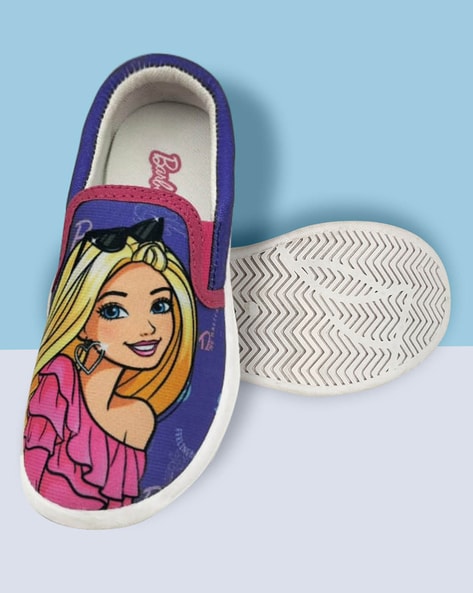 Kidsville Barbie Print Slip-On Flat Shoes