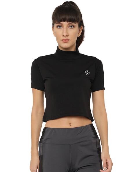 Chkokko High-Neck Crop Top