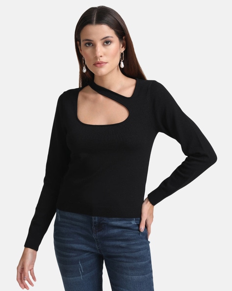 Kazo Women Pullover with Cut-outs