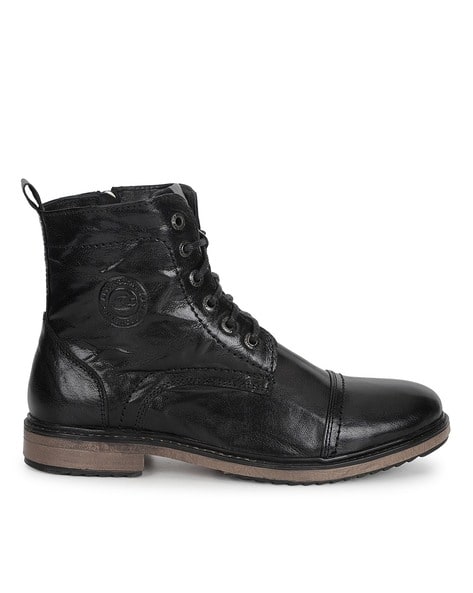 Allen Cooper Boy Round-Toe Ankle-Length Boots