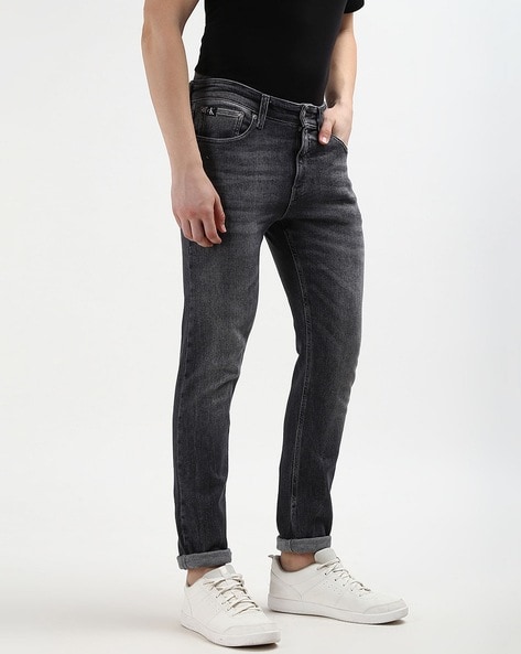 Calvin Klein Jeans Grey Sculpted Skinny Fit Jeans for men price Best buy price in India September 2024 detail trends PriceHunt