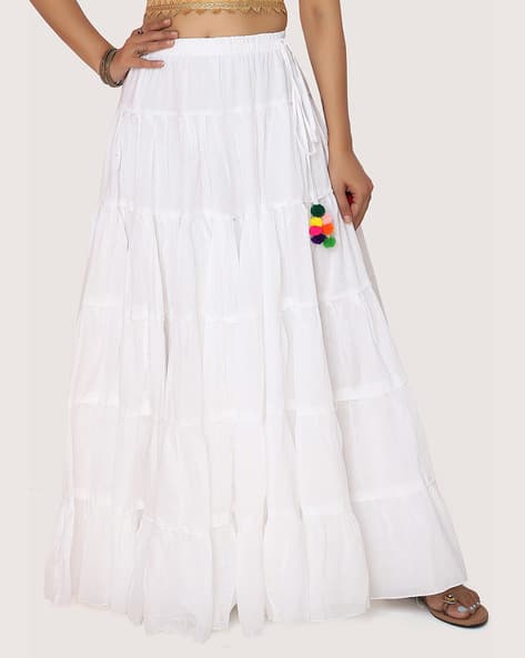 Long White Skirt Womens THE DENIM MAXI SKIRT CRISP WHITE – All