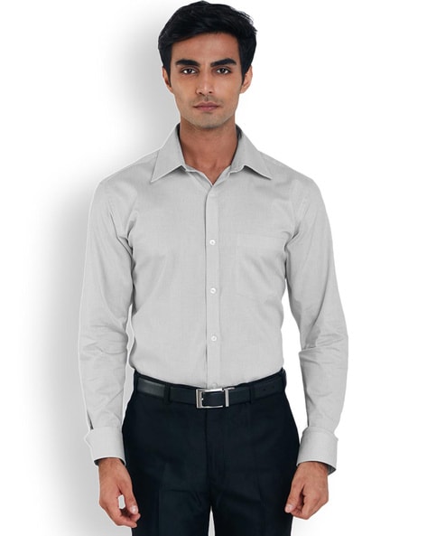 Park Avenue Checked Slim Fit Shirt