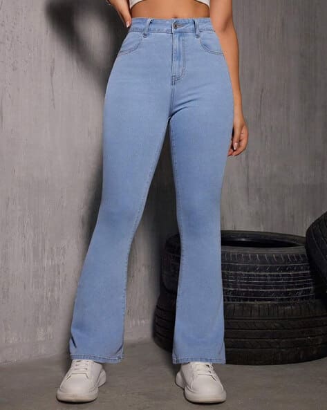 Buy SKY BLUE Jeans Jeggings for Women by Linoges Online