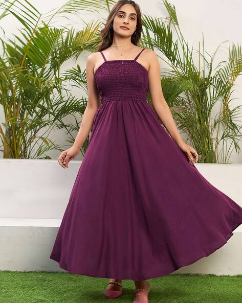 Buy Purple Dresses for Women by SELVIA Online | Ajio.com