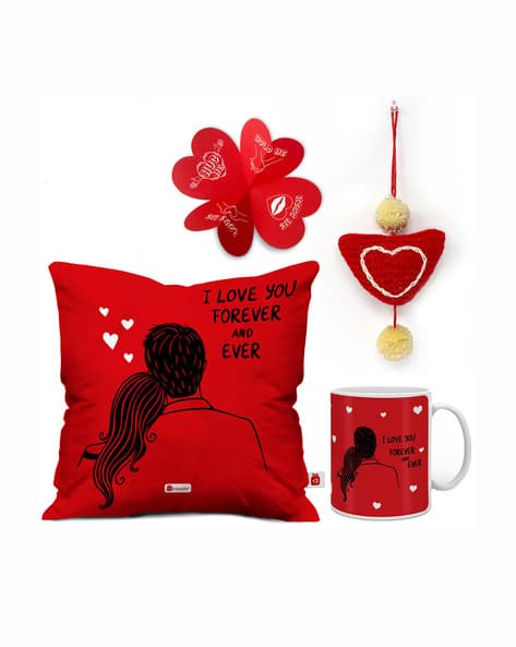 Buy Red Cushions Pillows for Home Kitchen by INDIGIFTS Online - Main Image