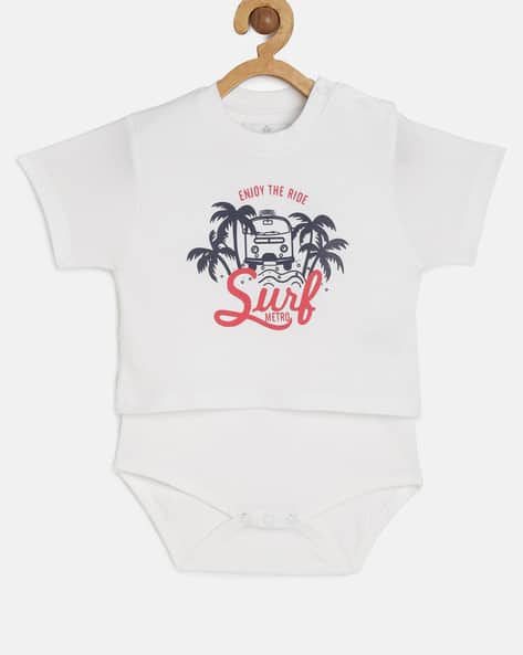 Buy White Rompers Onesies for Infants by METRO KIDS COMPANY