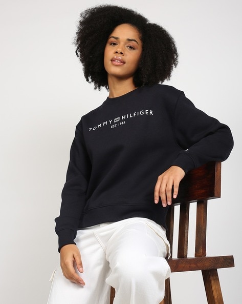 Modern logo crewneck sweatshirt hotsell