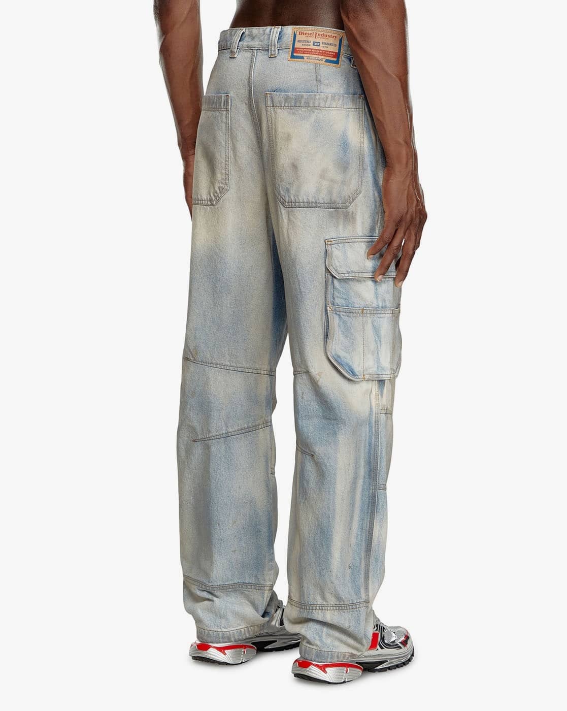 n*4様 Diesel　ディーゼル　D-FISH-CARGO　A133380KI Buy DIESEL Men D-Fish-Cargo-S1 Straight Fit Jeans | Blue Color Men