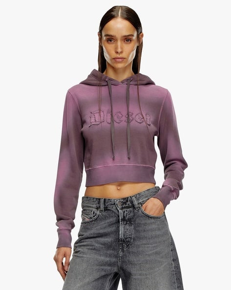 Buy Purple Sweatshirt Hoodies for Women by DIESEL Online