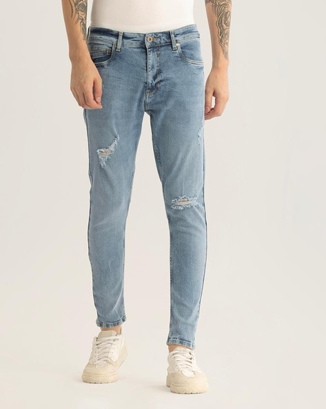 Men Skinny Jeans with Insert Pockets