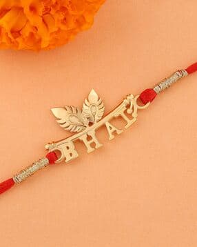 ornate jewels Men Sterling Silver Gold-Plated Rakhi-picture-36
