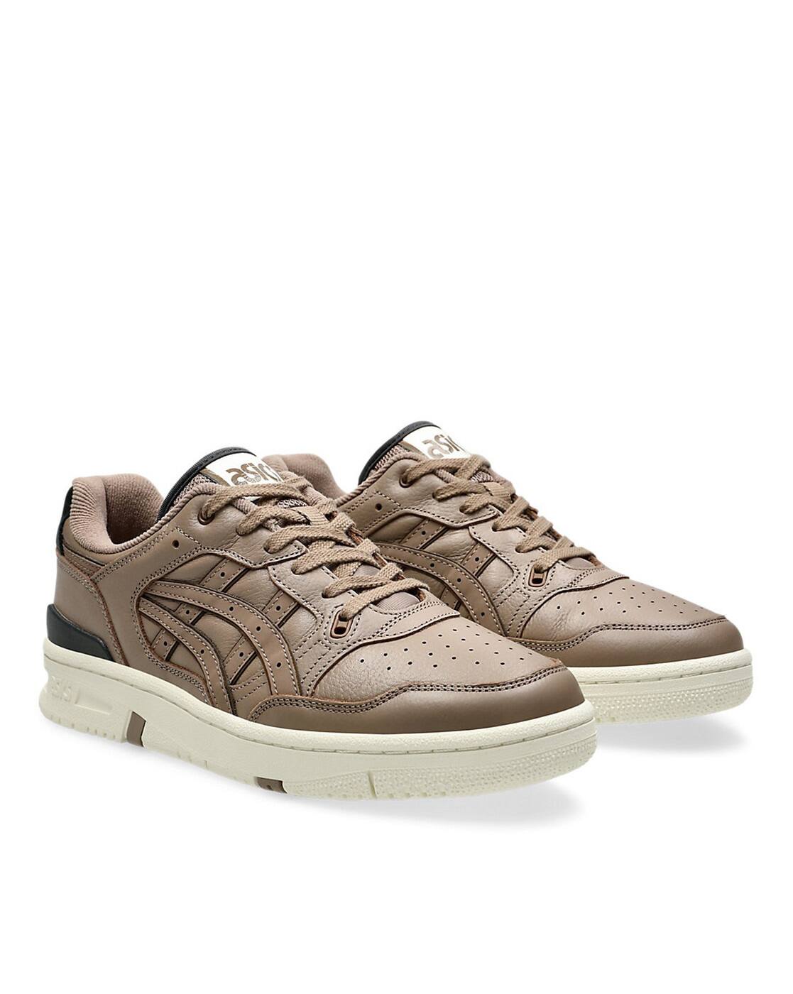 Buy ASICS Unisex EX89 Leather Sneakers | Brown Color Men | AJIO LUXE