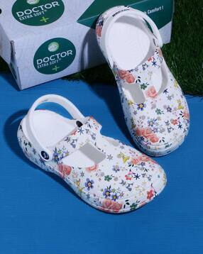 doctor extra soft Women Floral Print Slingback Clogs-picture-16