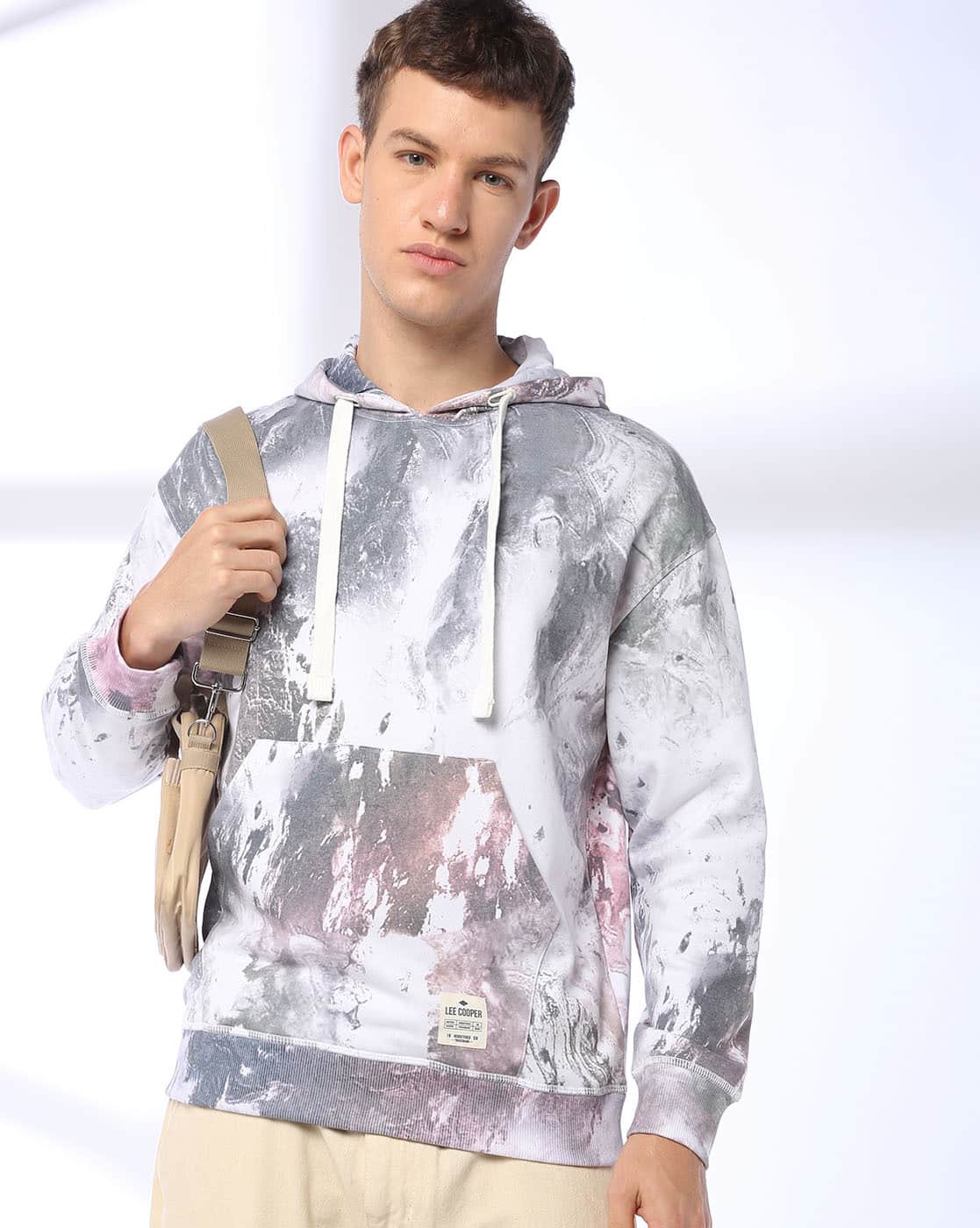 Buy Grey Sweatshirt & Hoodies for Men by LEE COOPER Online | Ajio.com