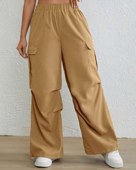 Buy Beige Trousers Pants for Women by Broadstar Online