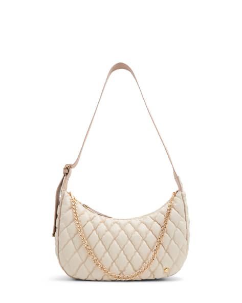 ALDO Women Quilted Handbag with Detachable Strap