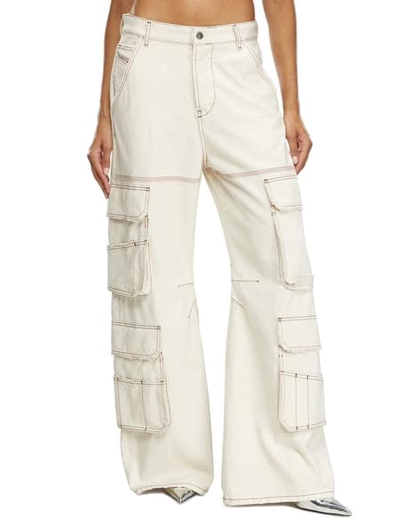 D-SIRE-CARGO-D Relaxed Fit Cotton Jeans