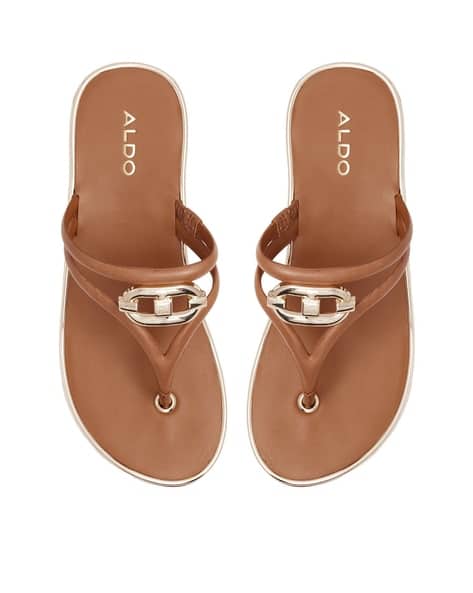 ALDO Women Wedges Sandals with Metal Accent