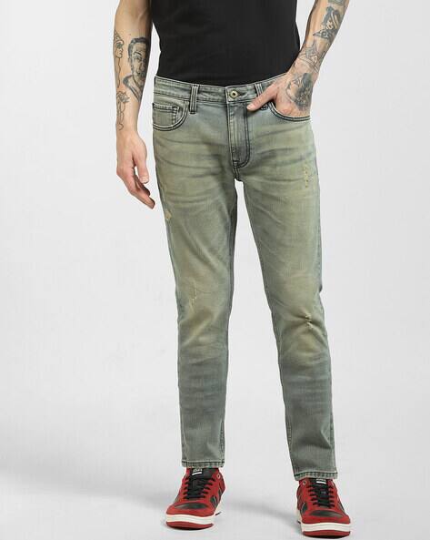 Jack & Jones Mid-Washed Distressed Jeans