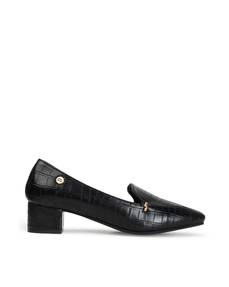 Carlton London Round-Toe Slip-On Heeled Sandals