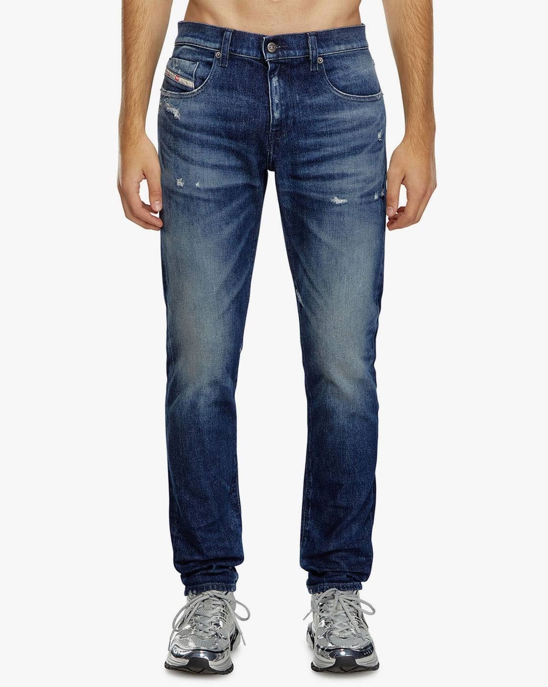 Buy DIESEL 2019D-STRUKT Slim Fit Jeans Blue Color Men AJIO LUXE