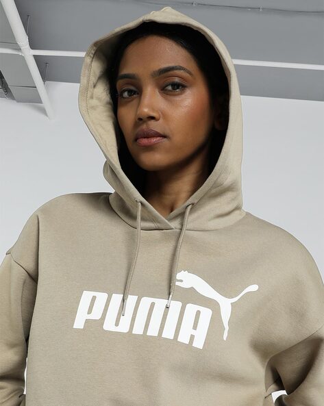 Beige puma hoodie hotsell