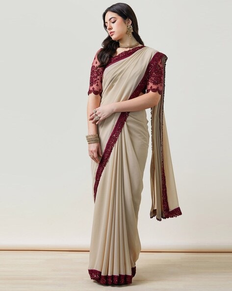 Soch Women Embellished Georgette Saree